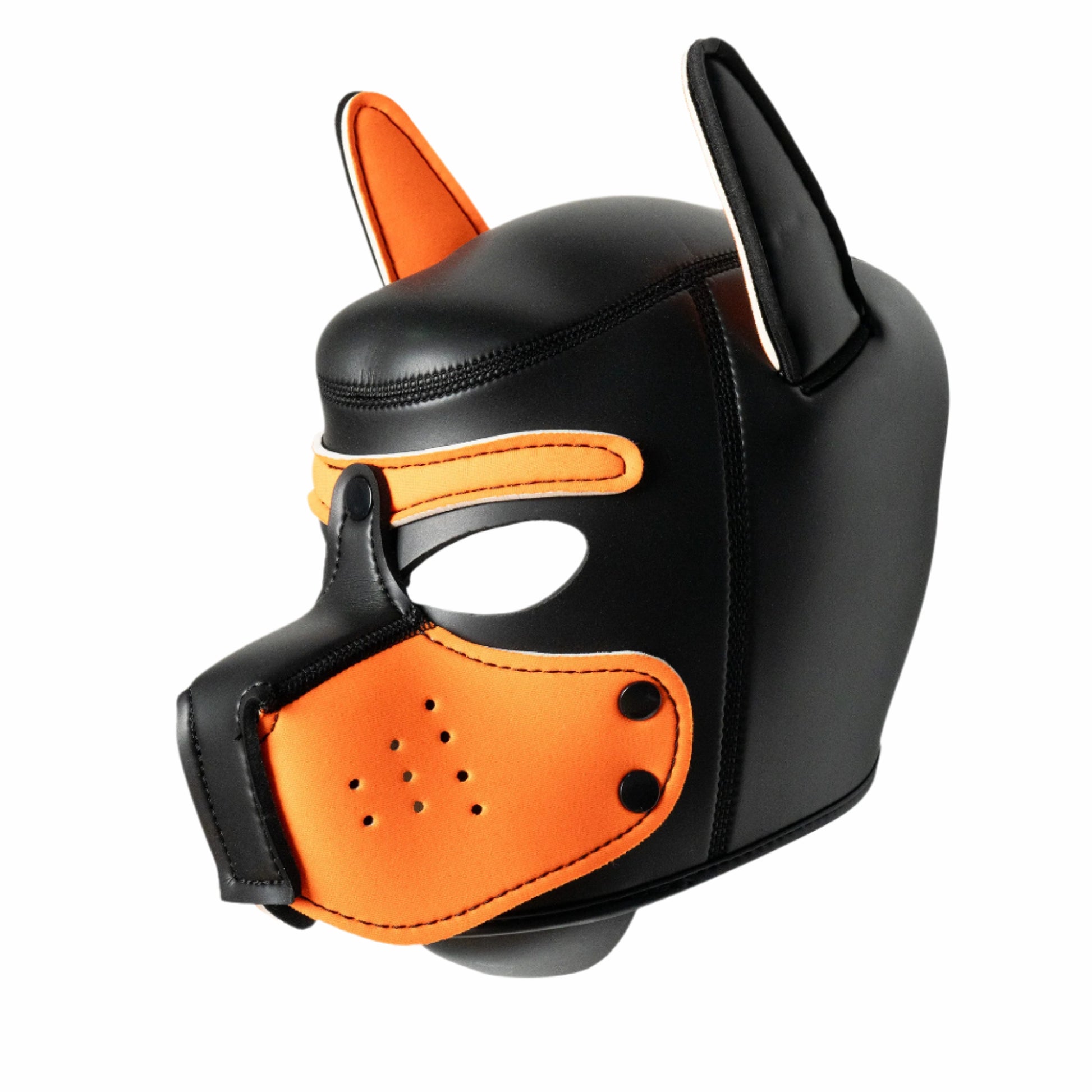 ALPHA PUP HOOD – Orange & Black | Pup Hood UK