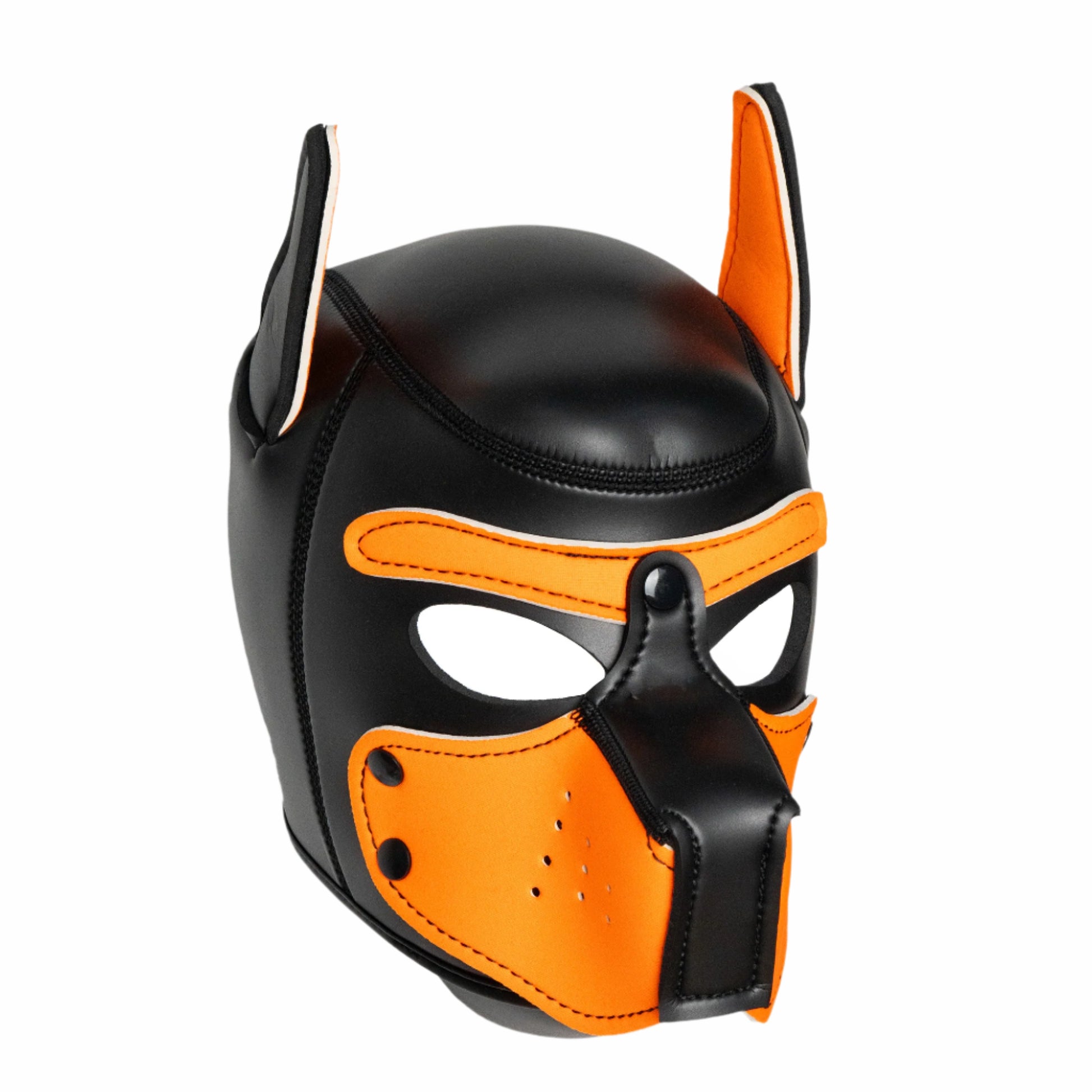 ALPHA PUP HOOD – Orange & Black | Pup Hood UK