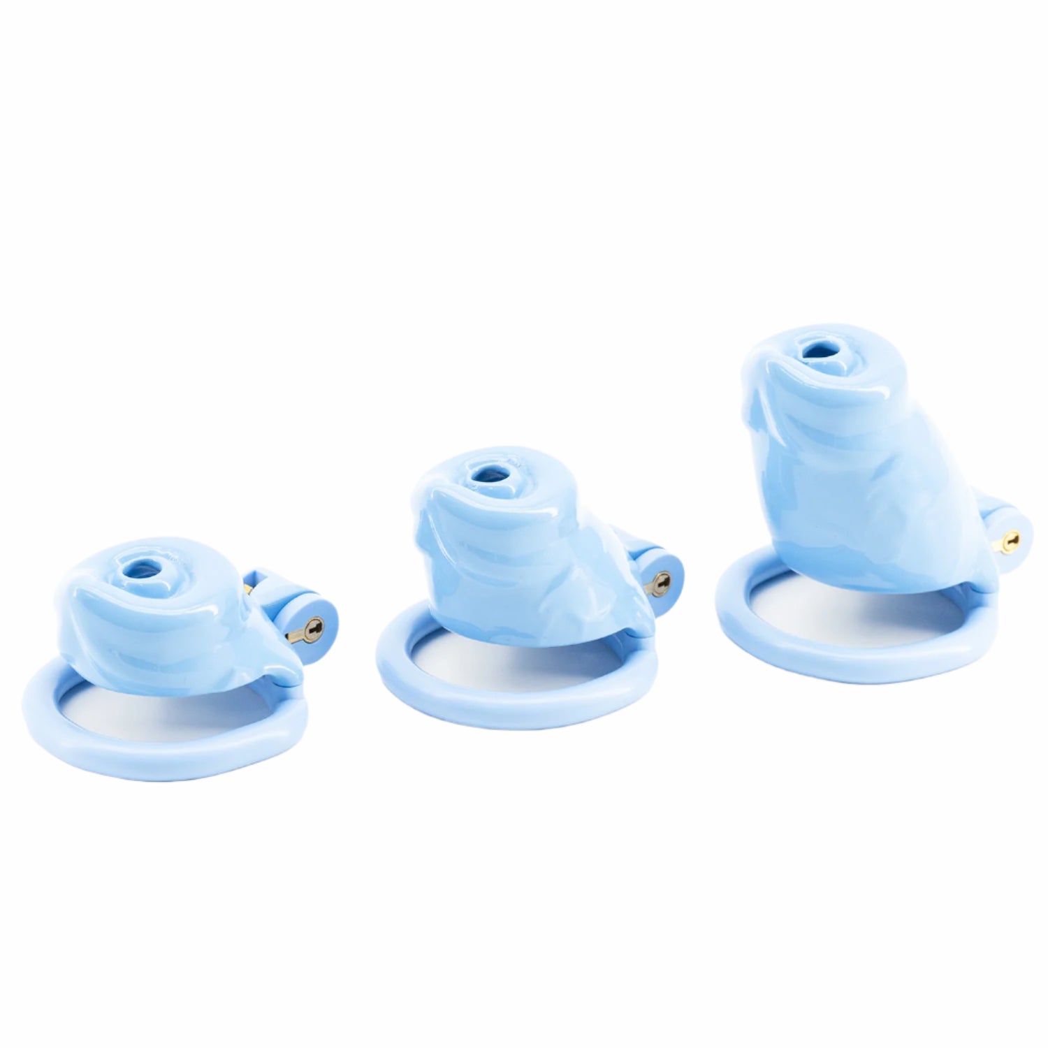 BAD PUP CHASTITY CAGE - Blue Resin | Pup Hood UK