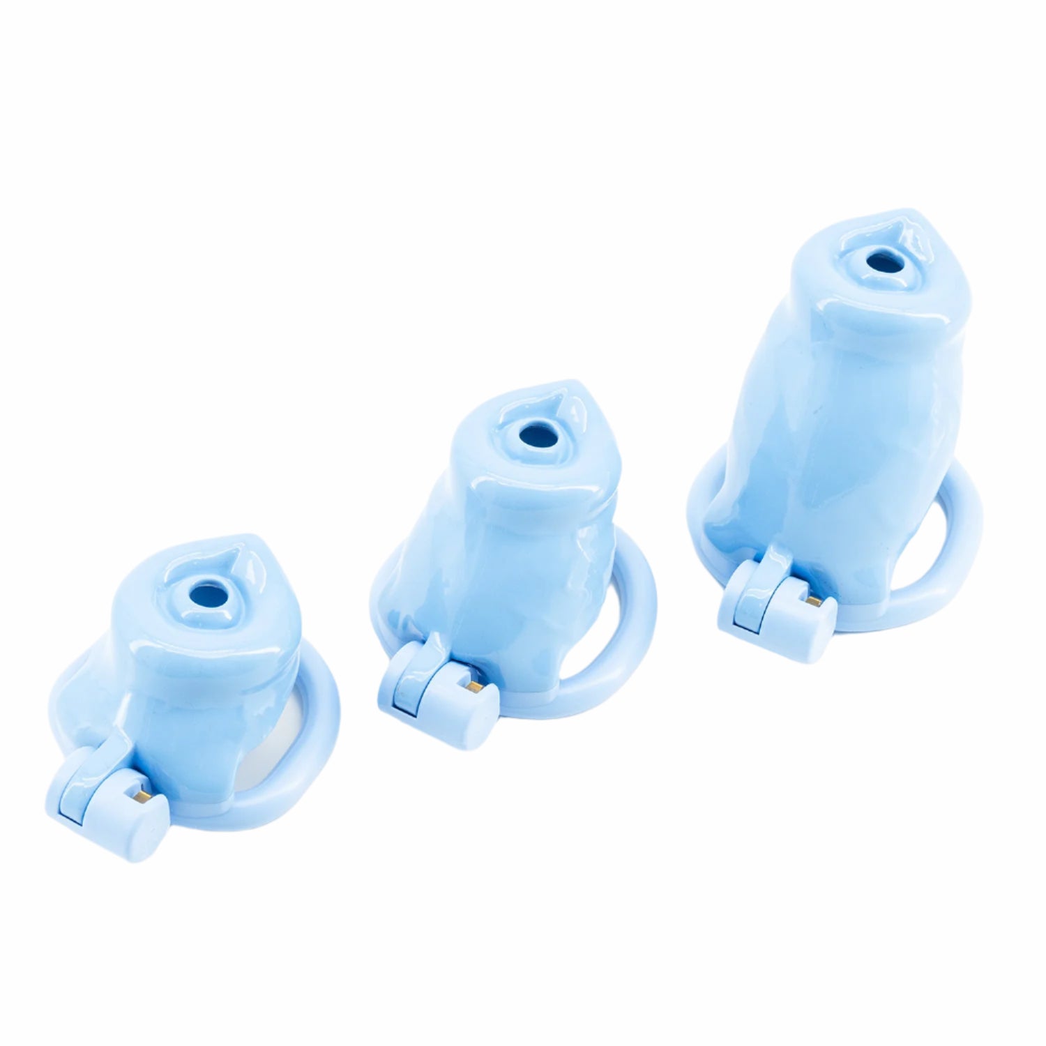 BAD PUP CHASTITY CAGE - Blue Resin | Pup Hood UK