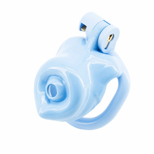BAD PUP CHASTITY CAGE - Blue Resin | Pup Hood UK