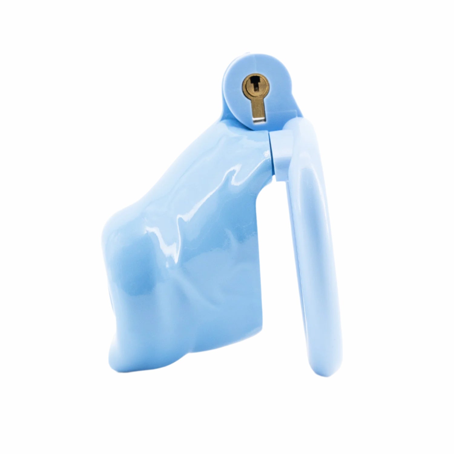BAD PUP CHASTITY CAGE - Blue Resin | Pup Hood UK