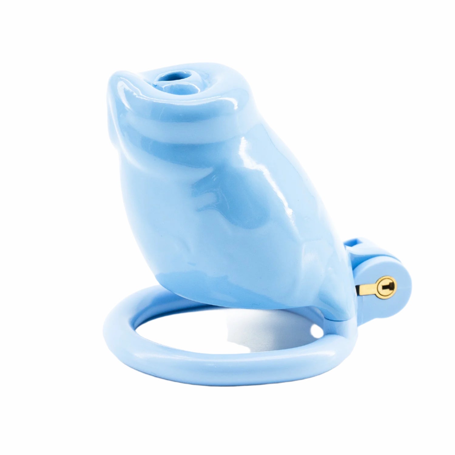 BAD PUP CHASTITY CAGE - Blue Resin | Pup Hood UK