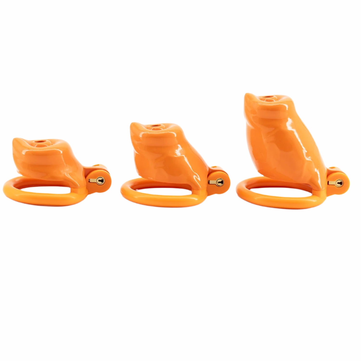 BAD PUP CHASTITY CAGE - Orange Resin | Pup Hood UK