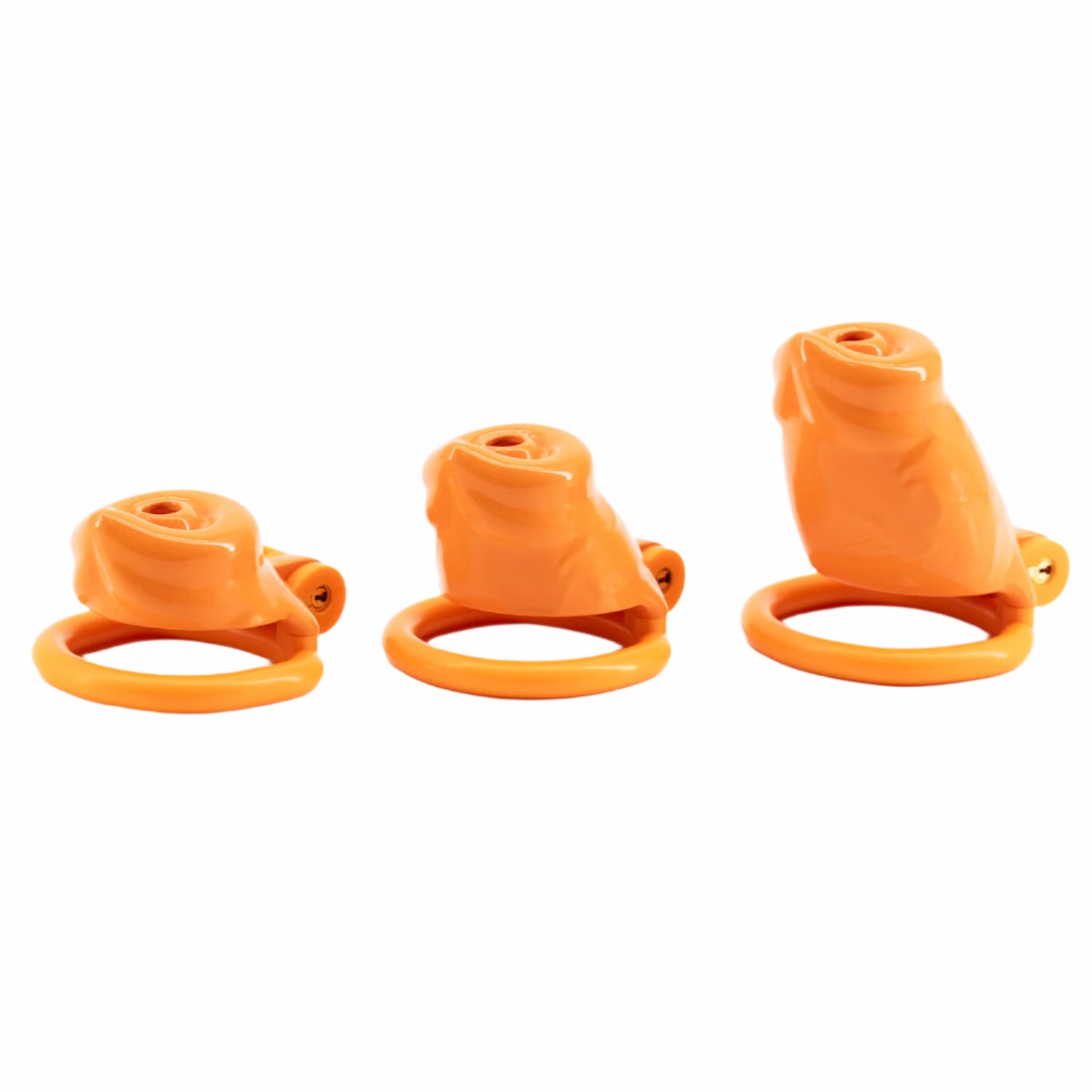 BAD PUP CHASTITY CAGE - Orange Resin | Pup Hood UK