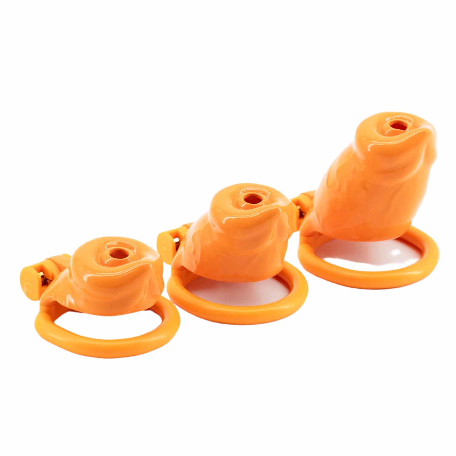 BAD PUP CHASTITY CAGE - Orange Resin | Pup Hood UK
