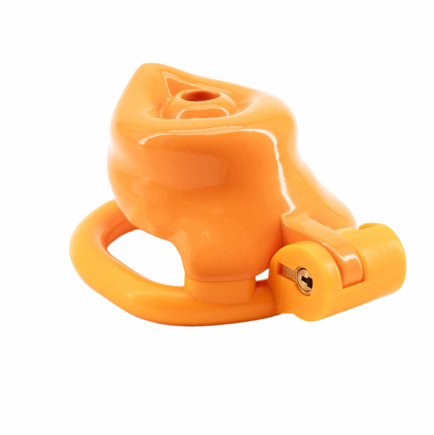 BAD PUP CHASTITY CAGE - Orange Resin | Pup Hood UK