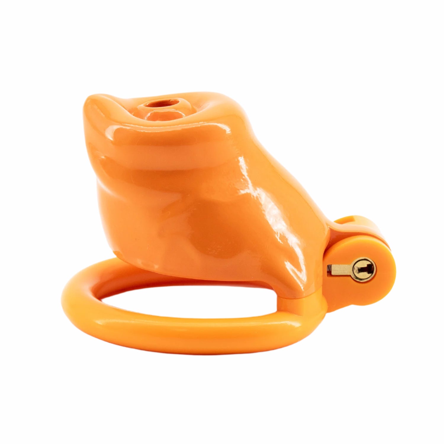BAD PUP CHASTITY CAGE - Orange Resin | Pup Hood UK