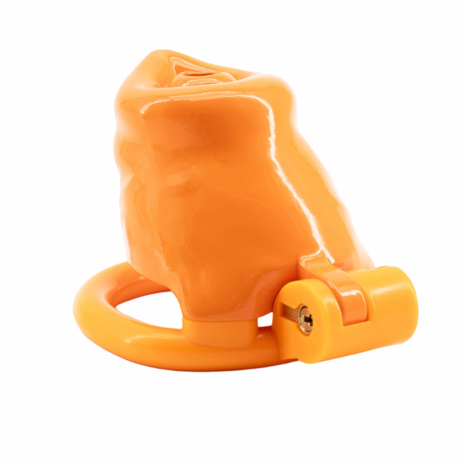 BAD PUP CHASTITY CAGE - Orange Resin | Pup Hood UK