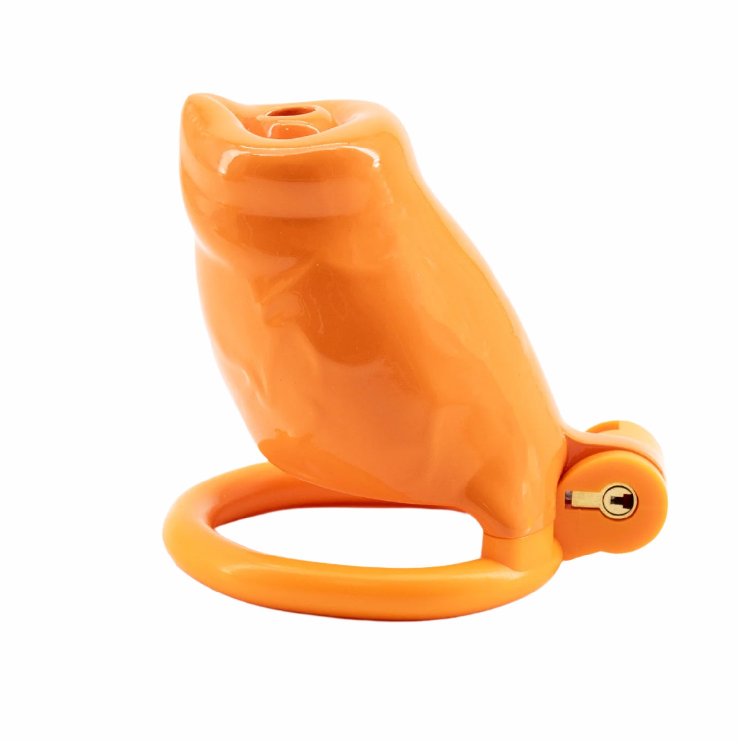 BAD PUP CHASTITY CAGE - Orange Resin | Pup Hood UK