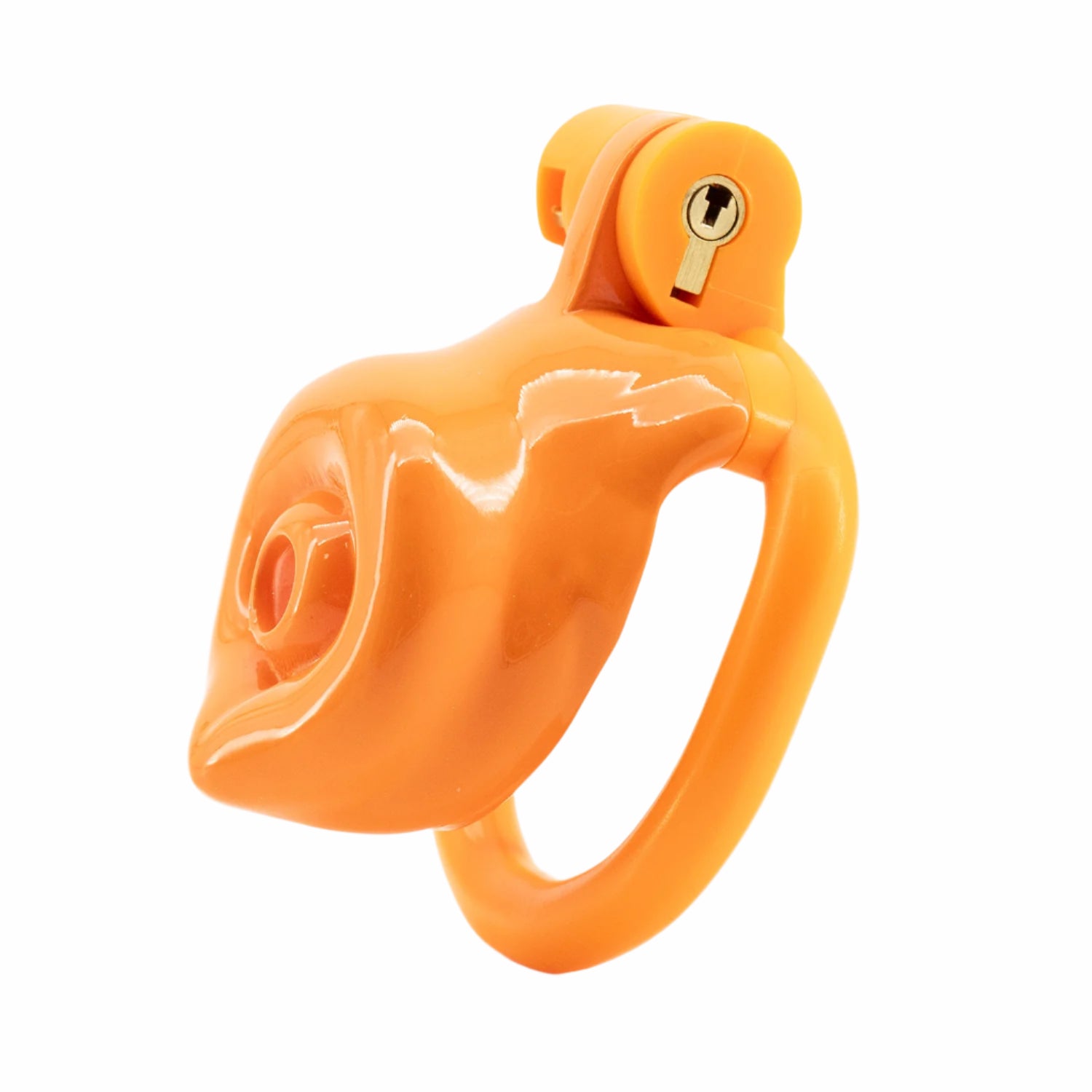 BAD PUP CHASTITY CAGE - Orange Resin | Pup Hood UK