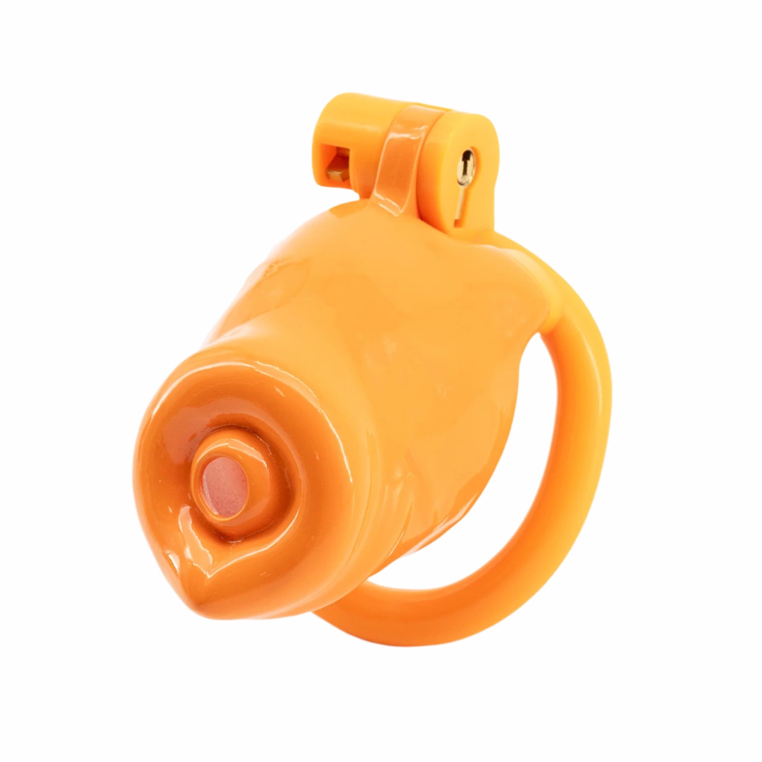 BAD PUP CHASTITY CAGE - Orange Resin | Pup Hood UK