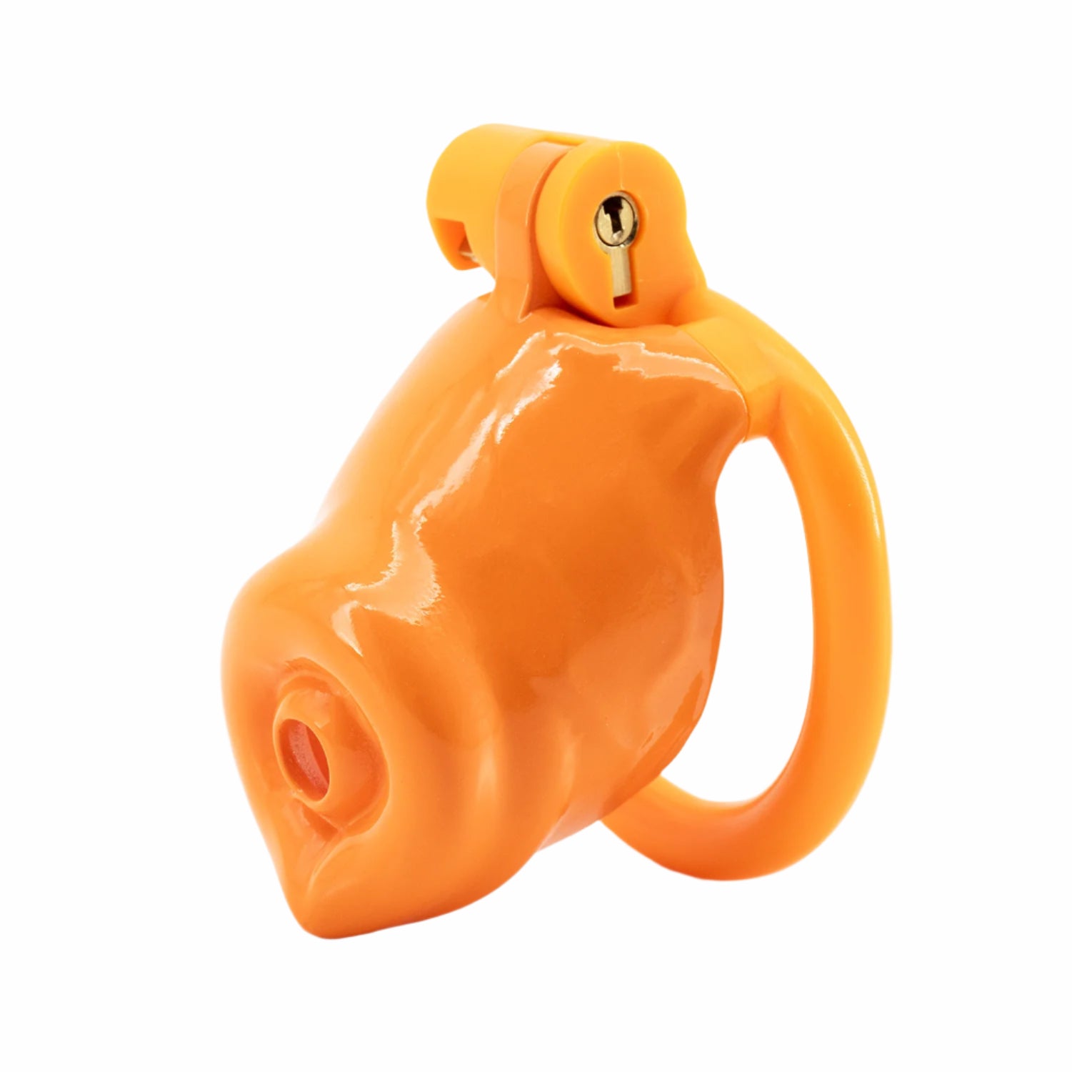 BAD PUP CHASTITY CAGE - Orange Resin | Pup Hood UK
