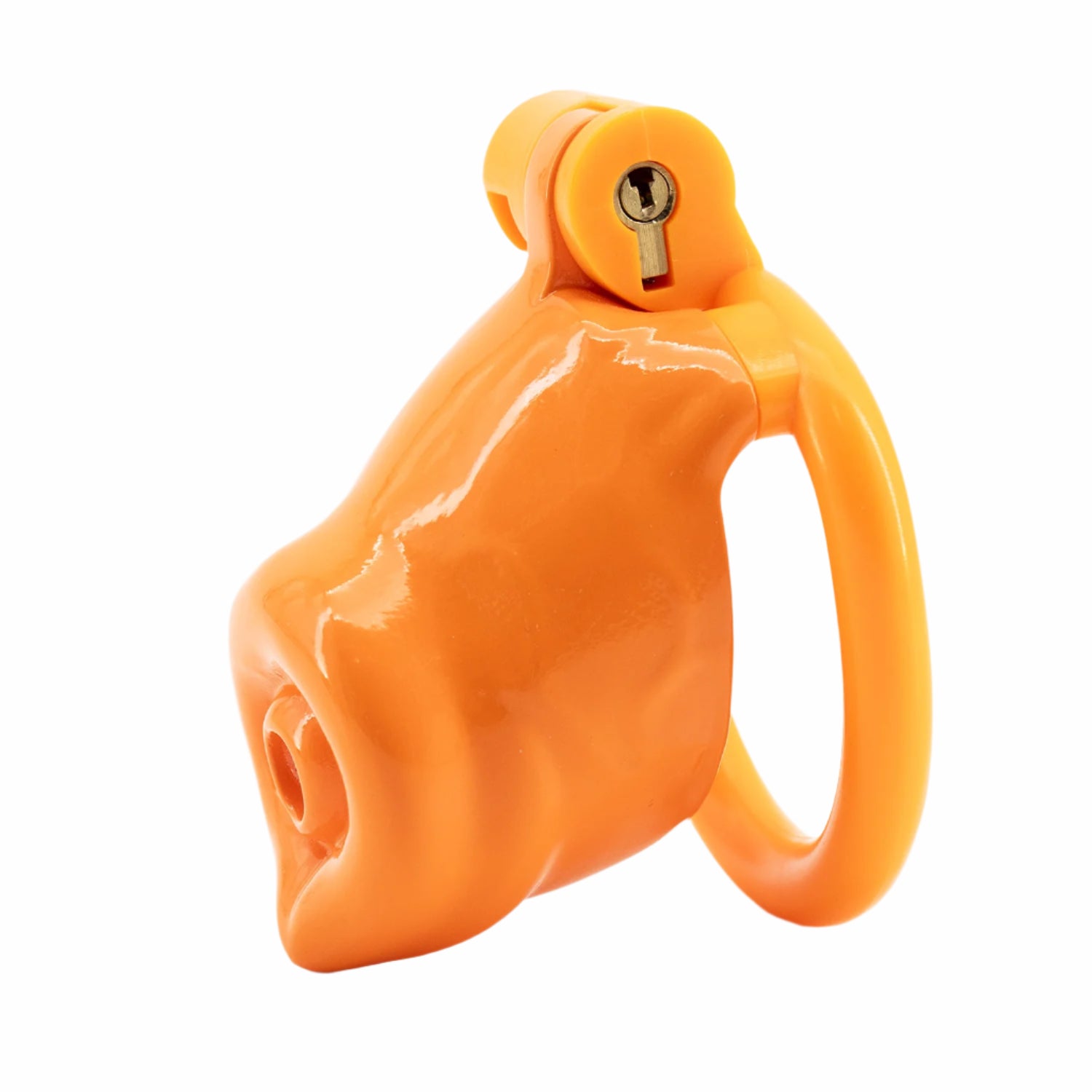 BAD PUP CHASTITY CAGE - Orange Resin | Pup Hood UK