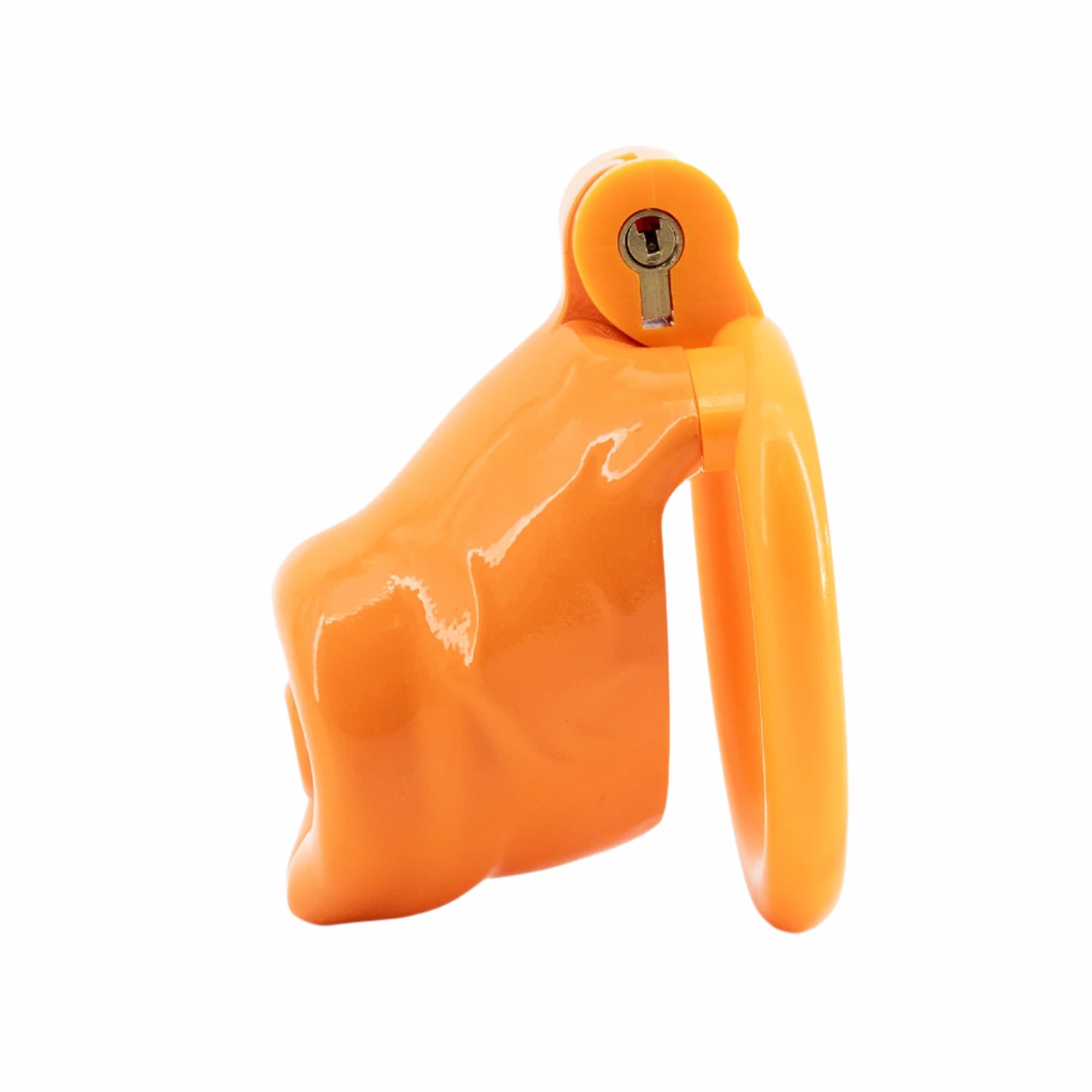 BAD PUP CHASTITY CAGE - Orange Resin | Pup Hood UK