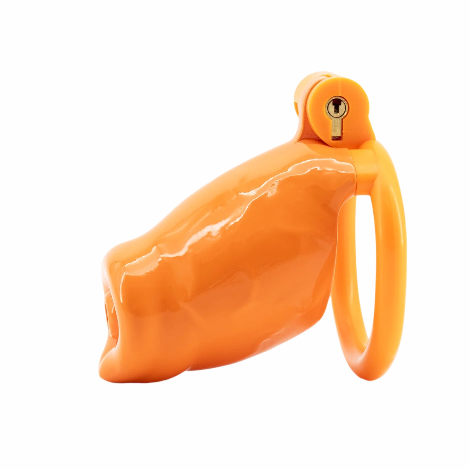 BAD PUP CHASTITY CAGE - Orange Resin | Pup Hood UK