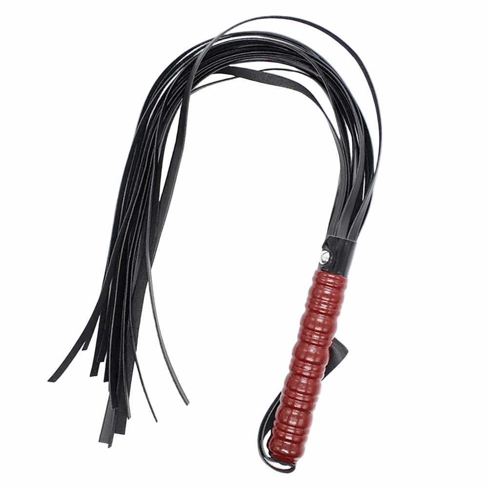 Wooden Grip Puppy Flogger at Pup Hood UK