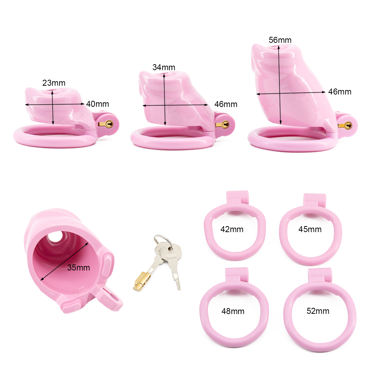 BAD PUP CHASTITY CAGE - Pink Resin | Pup Hood UK