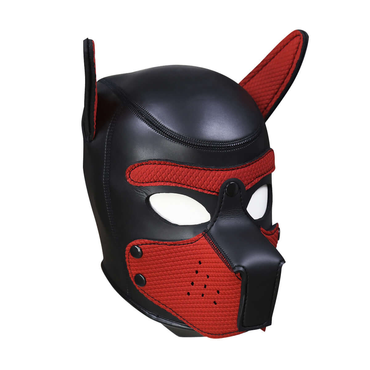 ALPHA PUP HOOD – Red & Black - Pup Hood UK