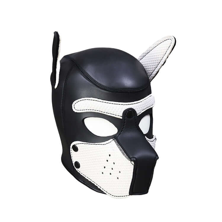 ALPHA PUP HOOD – White & Black - Pup Hood UK