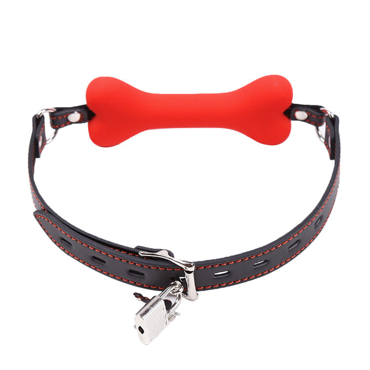 PUP TREAT BONE GAG - Red - Pup Hood UK