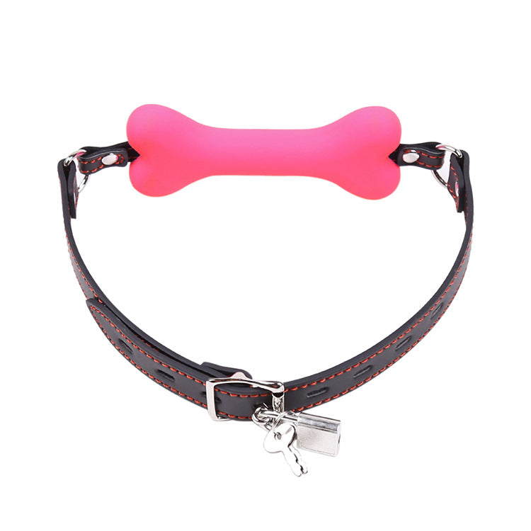 PUP TREAT BONE GAG - Pink - Pup Hood UK