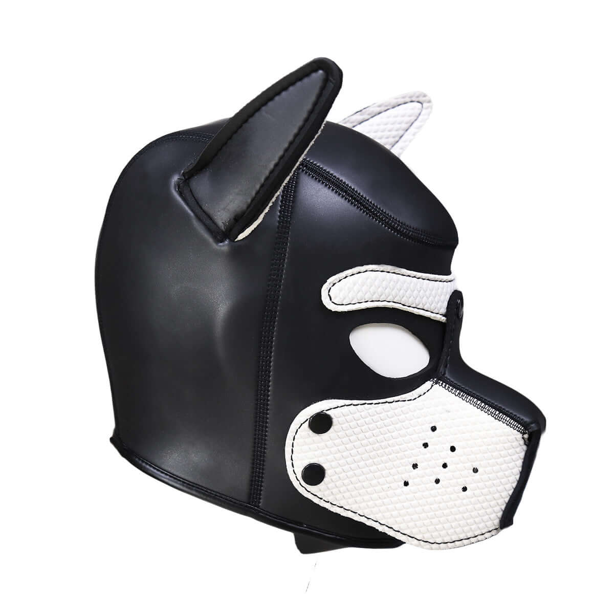 ALPHA PUP HOOD – White & Black - Pup Hood UK