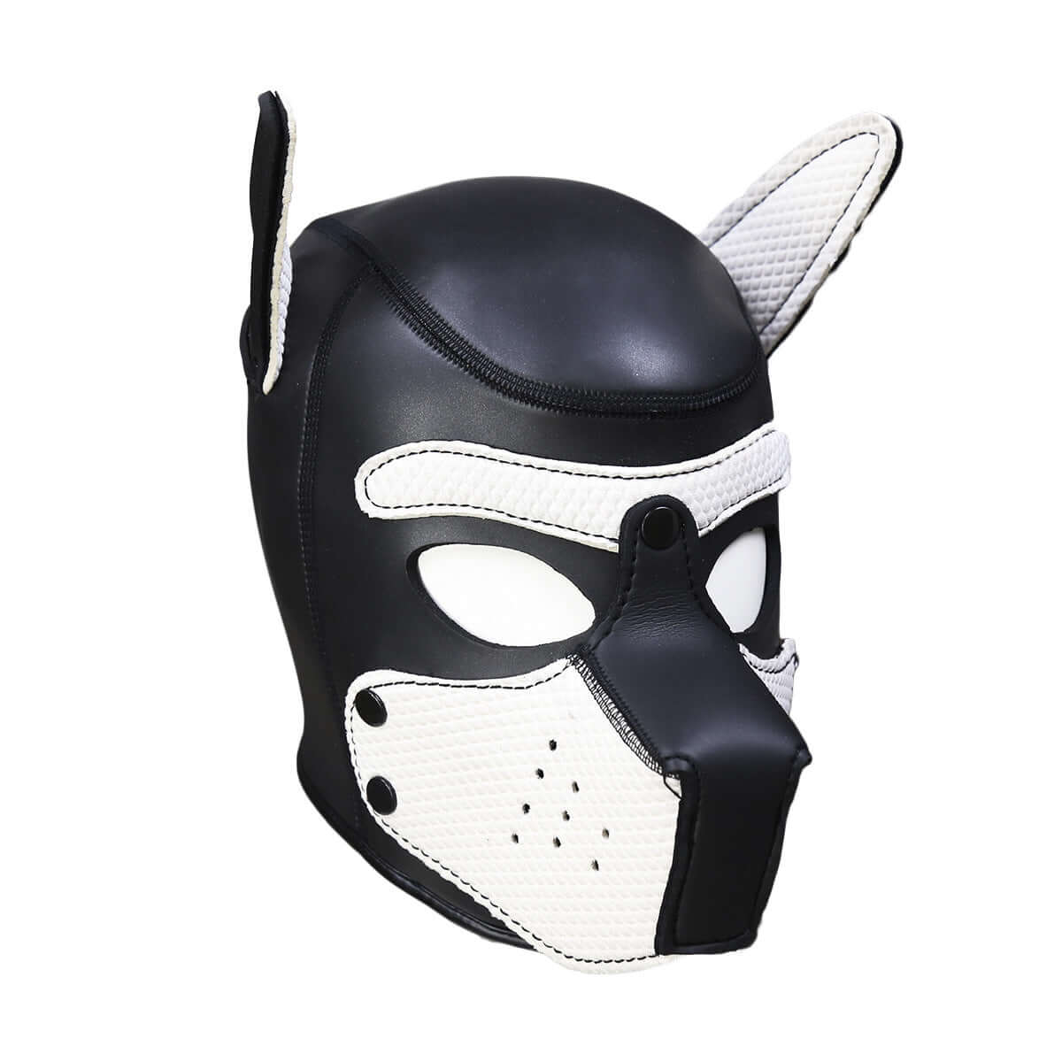 ALPHA PUP HOOD SET - White & Black - Pup Hood UK