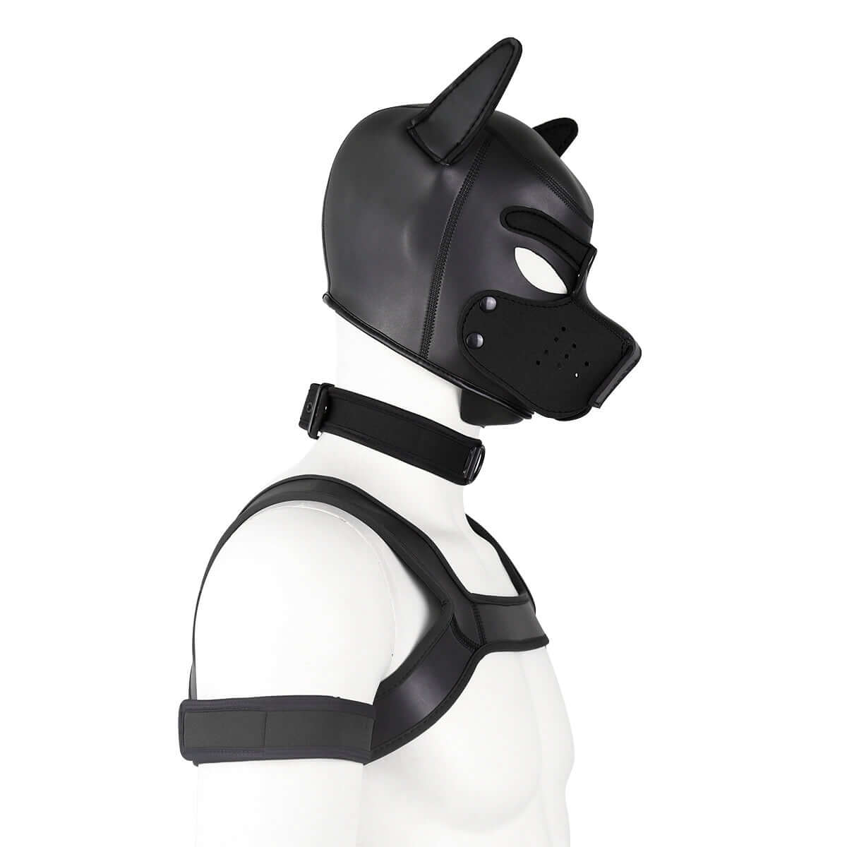 ALPHA PUP HOOD SET - Black - Pup Hood UK