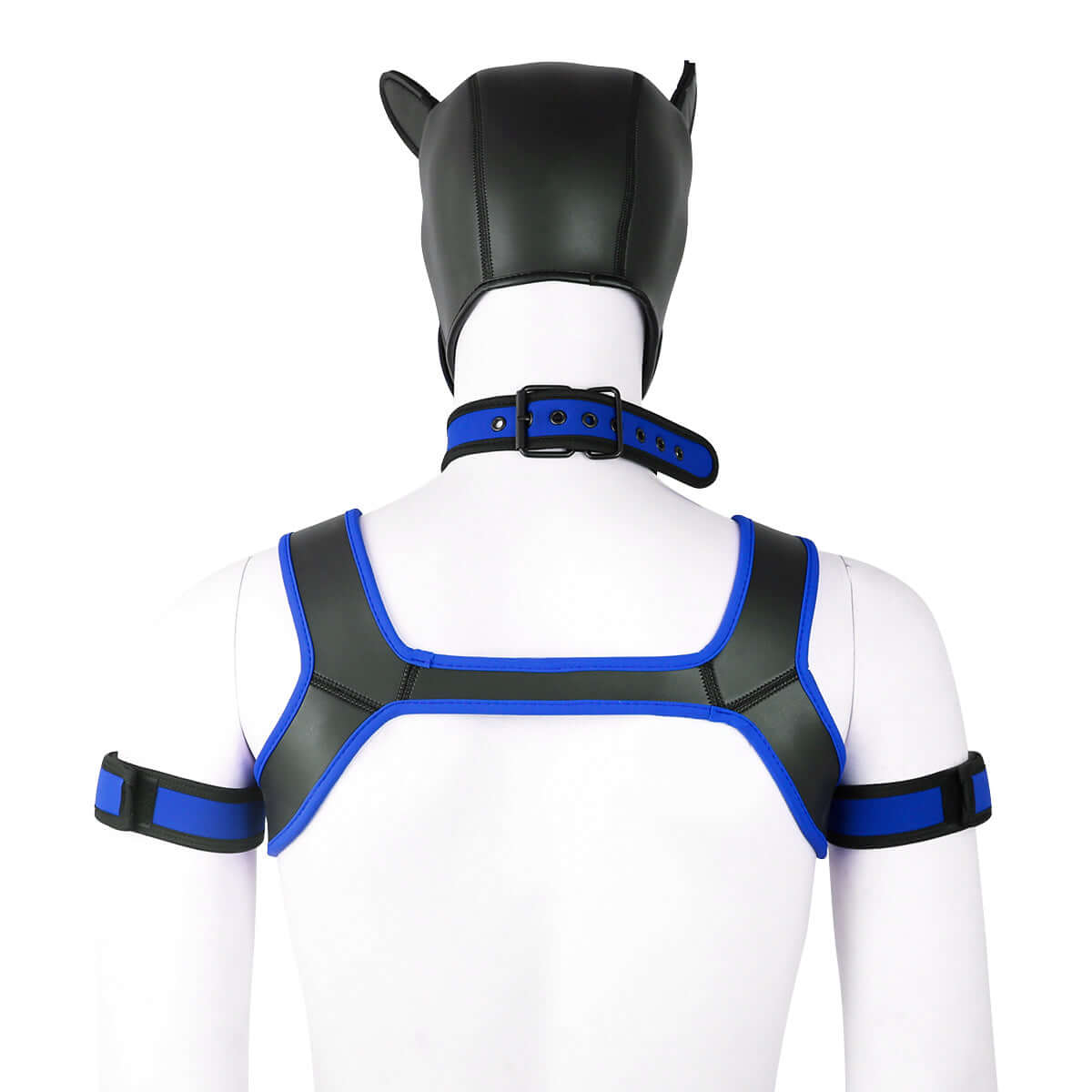 ALPHA PUP HOOD SET - Blue & Black - Pup Hood UK