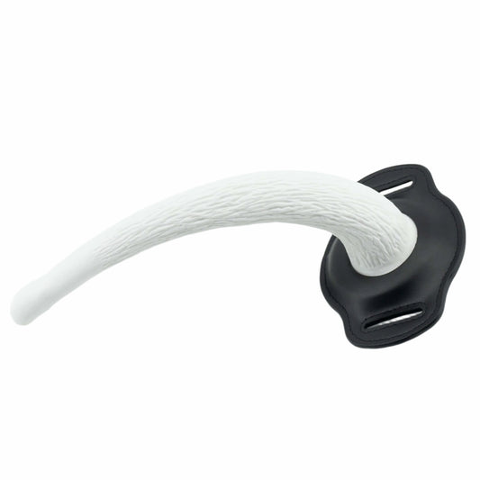 SUBBY PUP TAIL BELT – White | Pup Hood UK