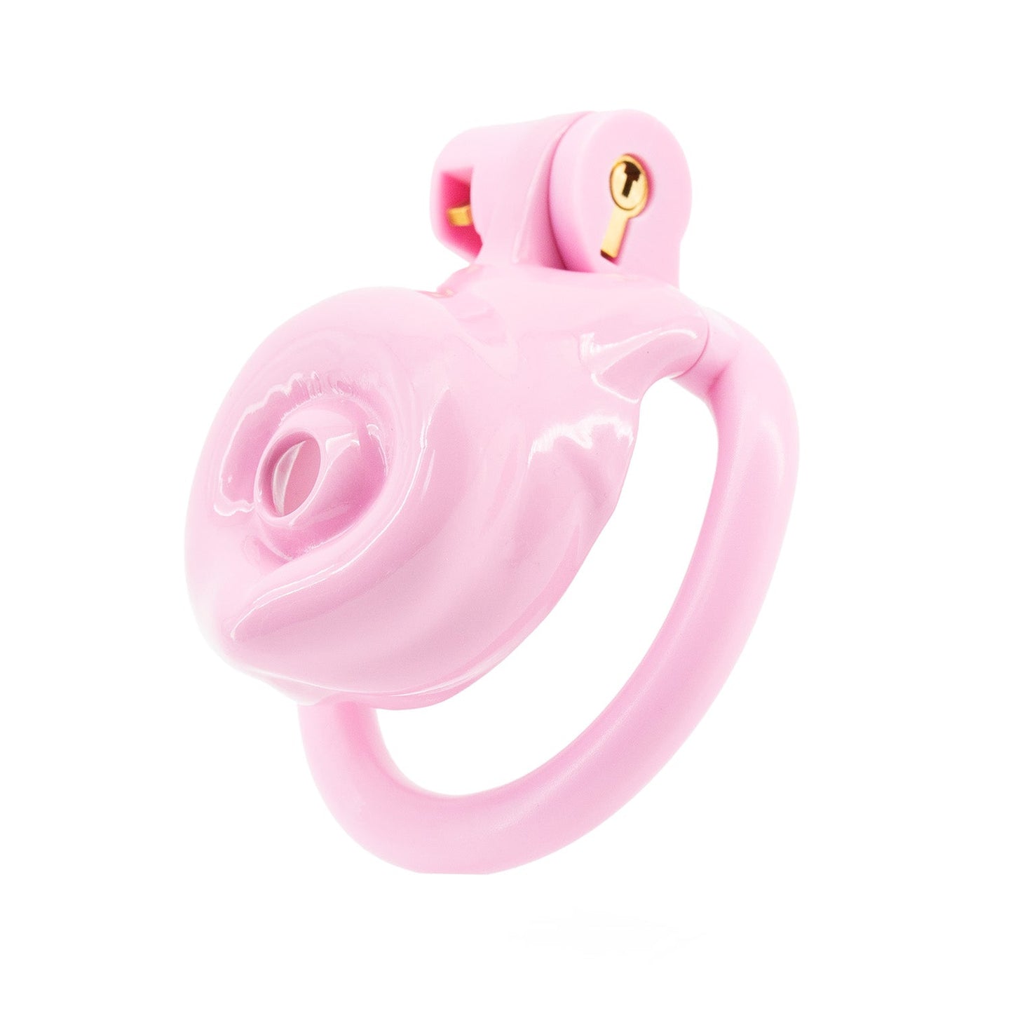 BAD PUP CHASTITY CAGE - Pink Resin