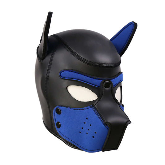 ALPHA PUP HOOD – Blue & Black - Pup Hood UK