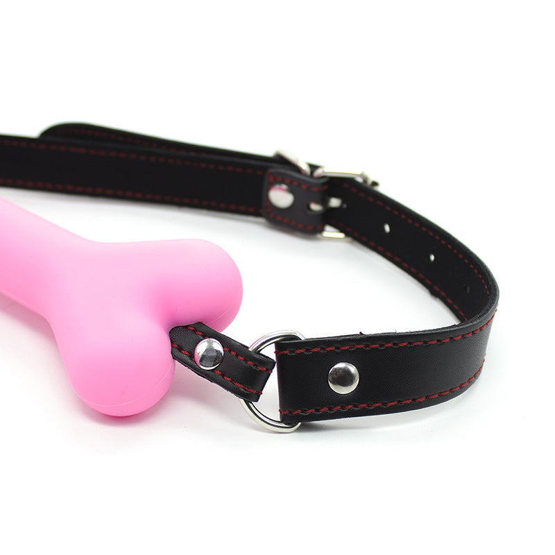 PUP TREAT BONE GAG - Pink - Pup Hood UK