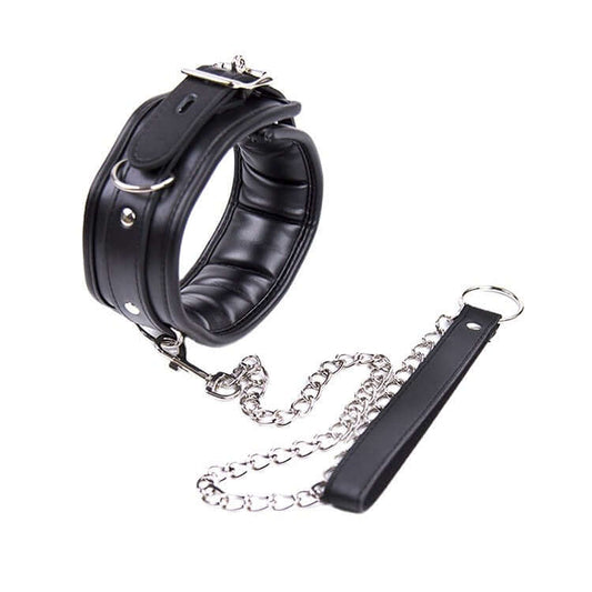 LUST PUP PADDED COLLAR & CHAIN LEASH - Pup Hood UK
