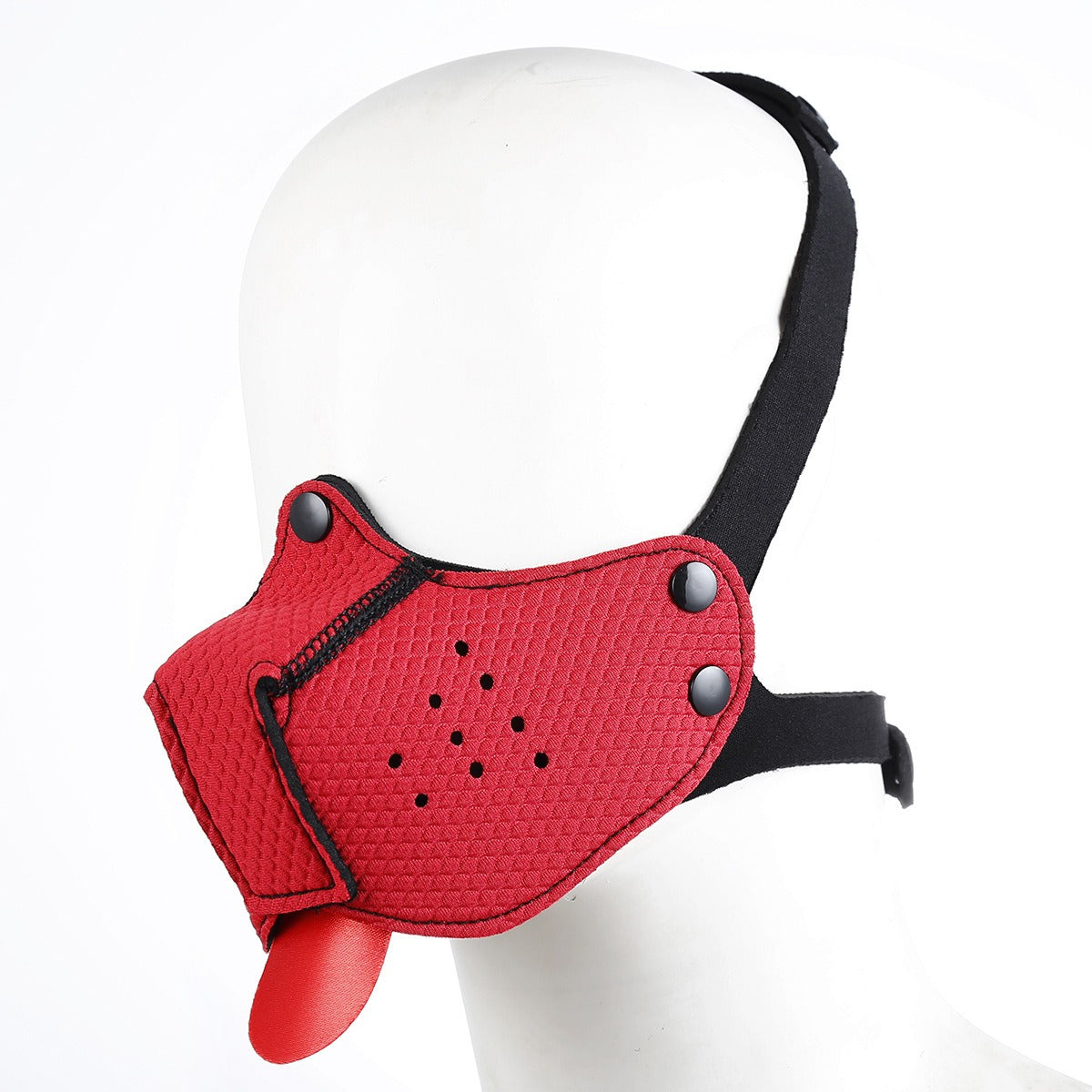 PUPPY PLAY MUZZLE - Red - Pup Hood UK