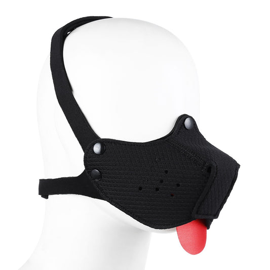 PUPPY PLAY MUZZLE - Black - Pup Hood UK